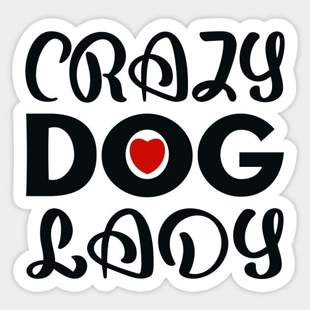 Crazy Dog Lady Sticker by colorsplash